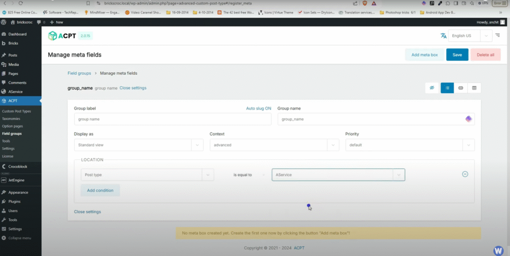 Custom Fields Condition Custom Post Type Attachment