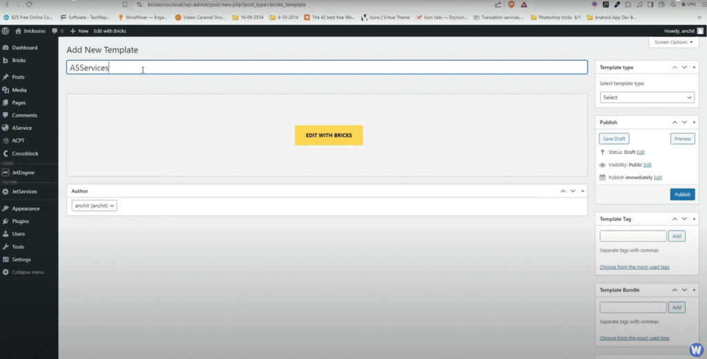 Add New Bricks Builder Template Image